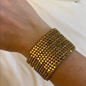 Gold Beaded Bangle